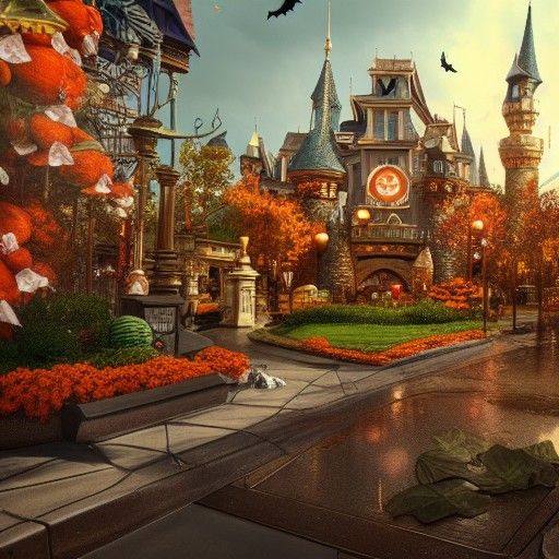 Halloween descends on the castle