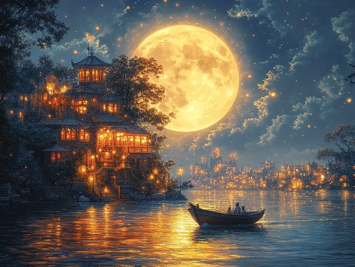 Full Moon Reverie  by @Magic School Bus Dropout