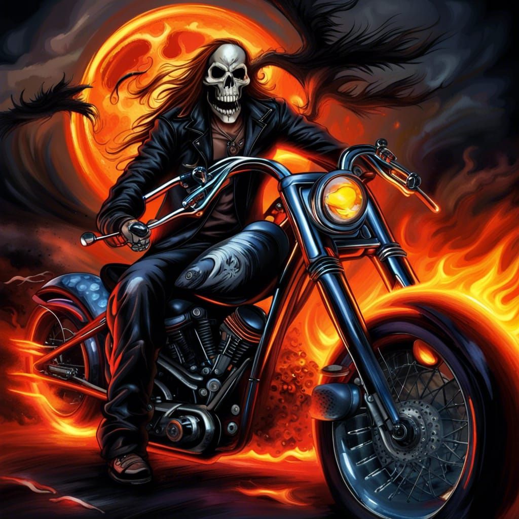 Ghostrider - AI Generated Artwork - NightCafe Creator