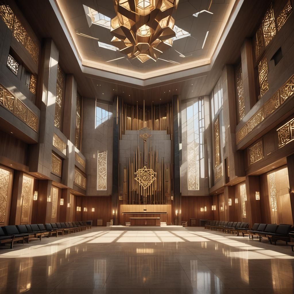 Modern Synagogue Design with Sacred Geometry