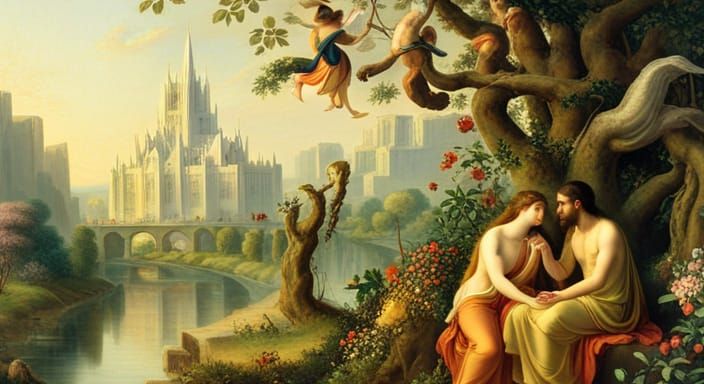 courtship, in the garden