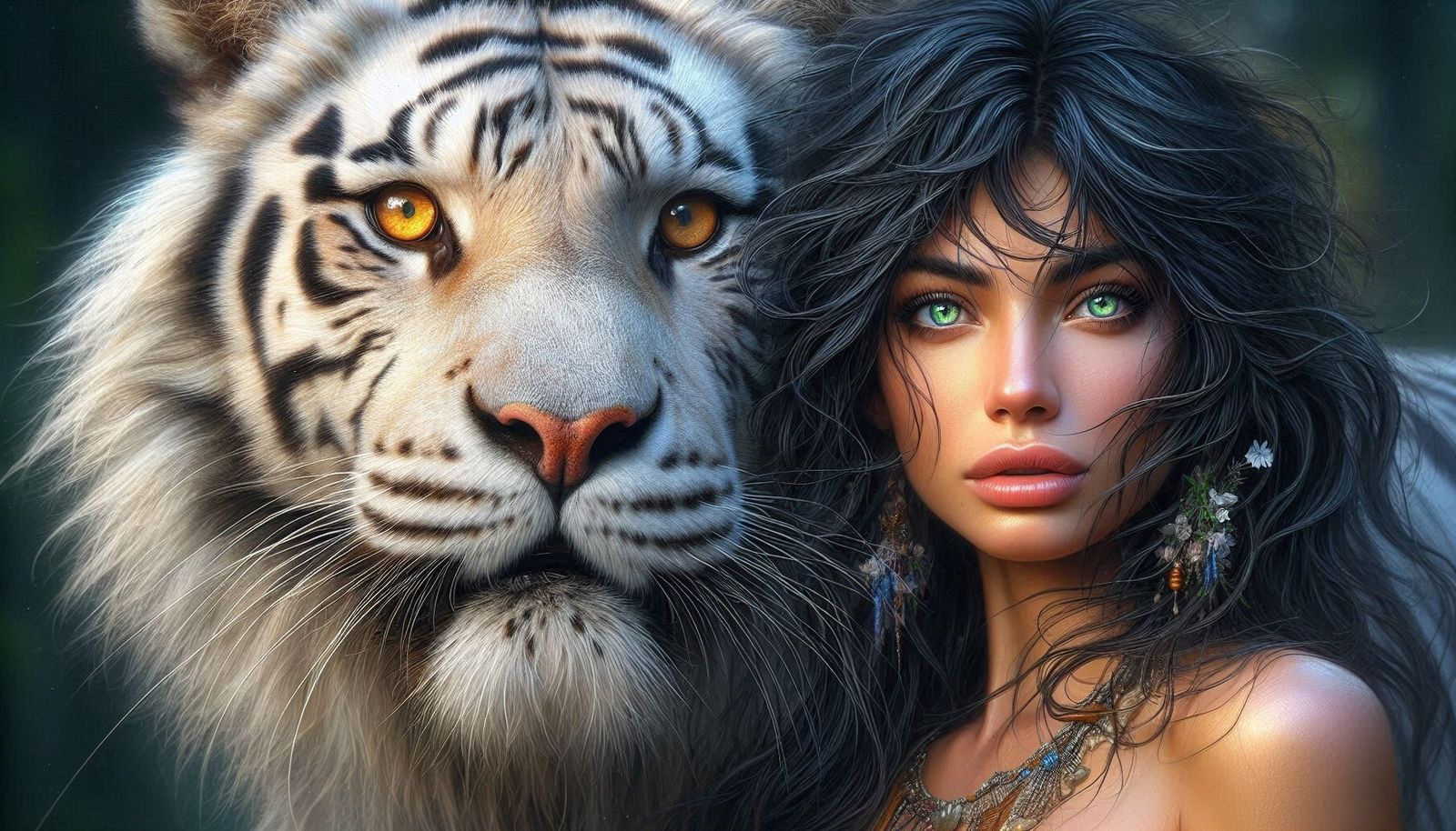 White tiger guardian