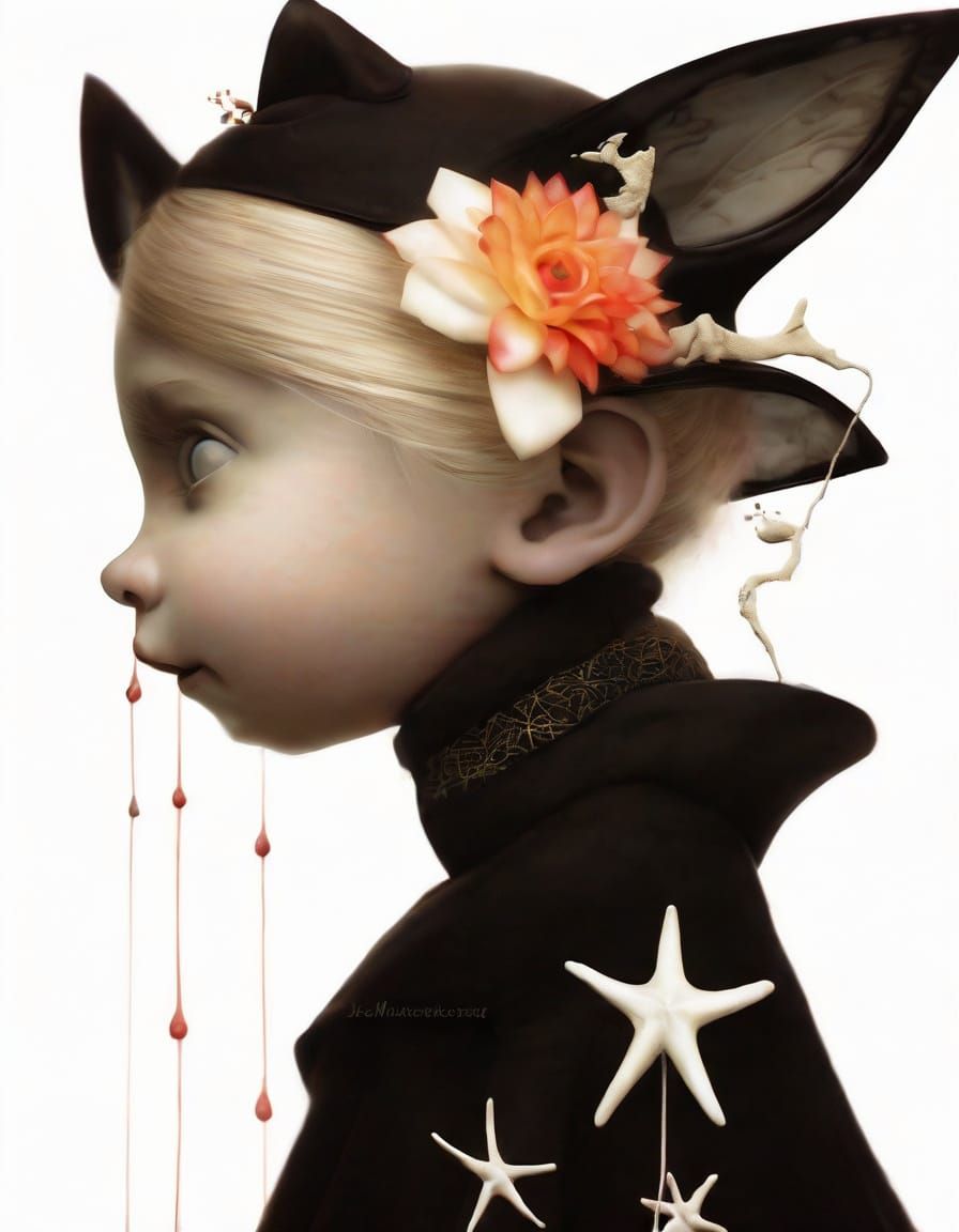 Ethereal Fantasy Landscape with Glowing Llama Magic