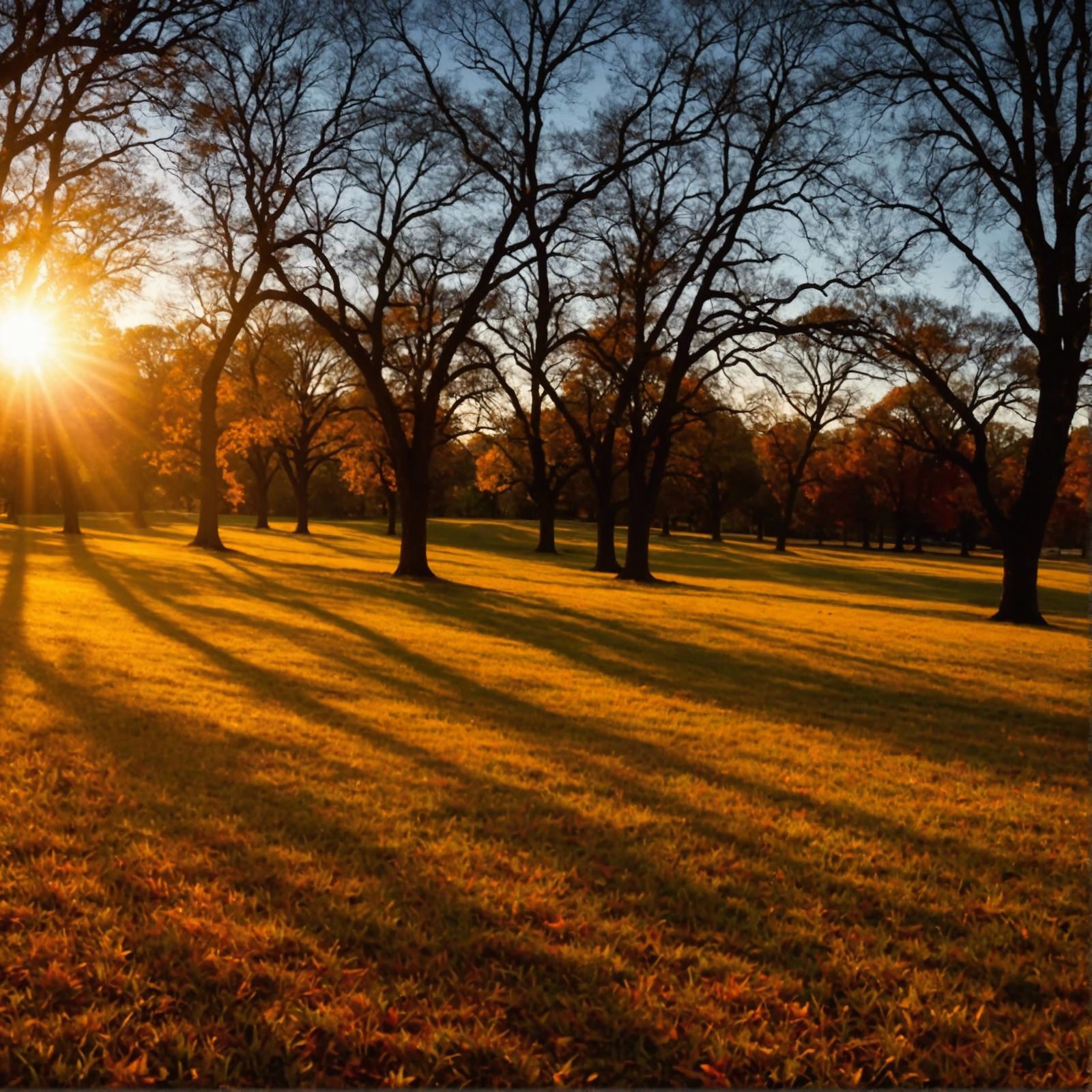 Fall sunset in Central Ontario