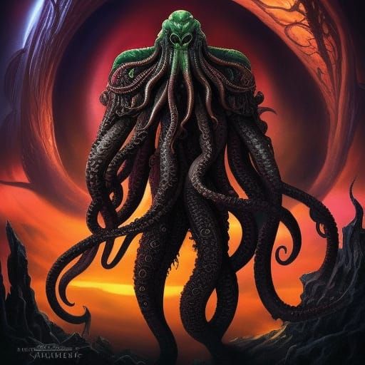 Cthulhu - AI Generated Artwork - NightCafe Creator