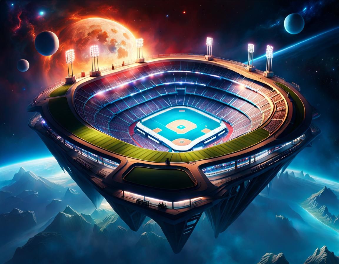 Floating stadium  by @BM
