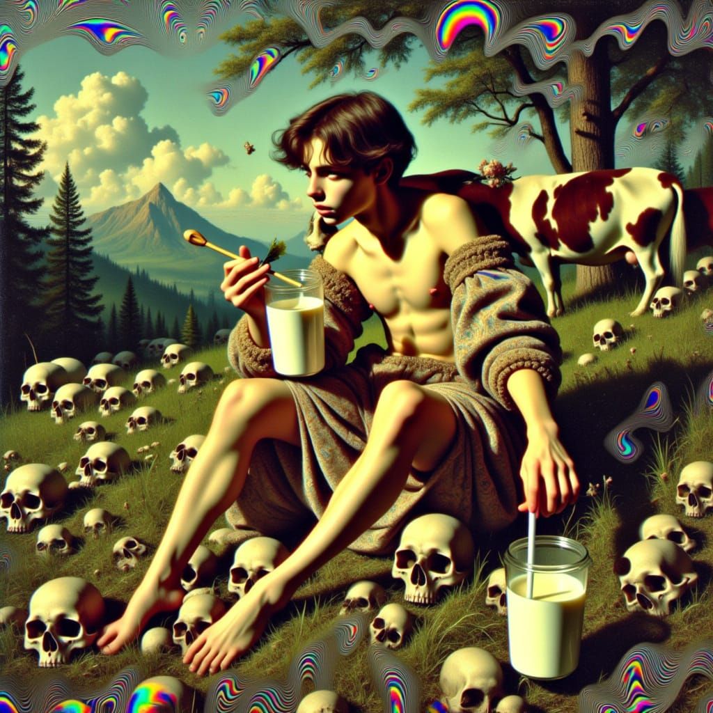 <lora:Sratoscuro:1.35>abstract rippling iridescent fractals, chiaroscuro, dramatic caravaggio painting, perfect surreal vintage phography by...