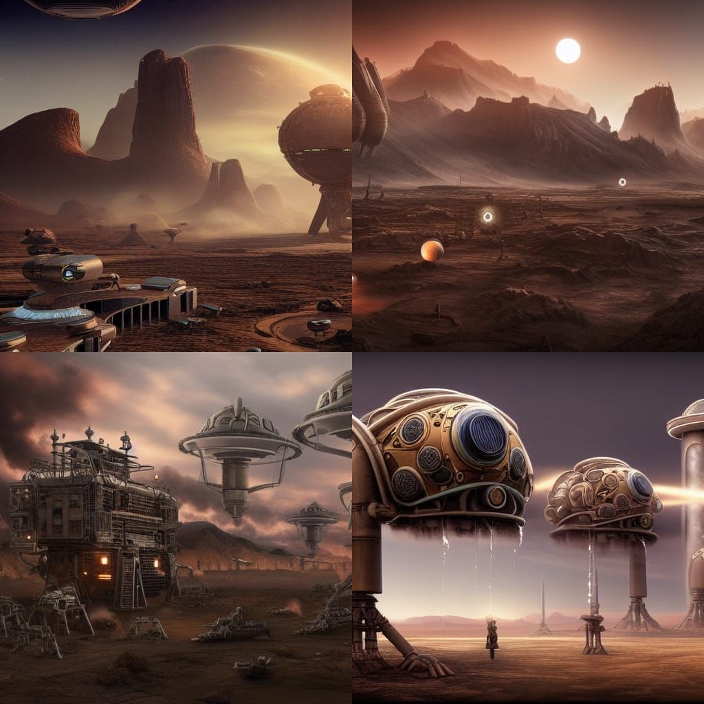 Humans invading an extraterrestrial civilization on a farawa...