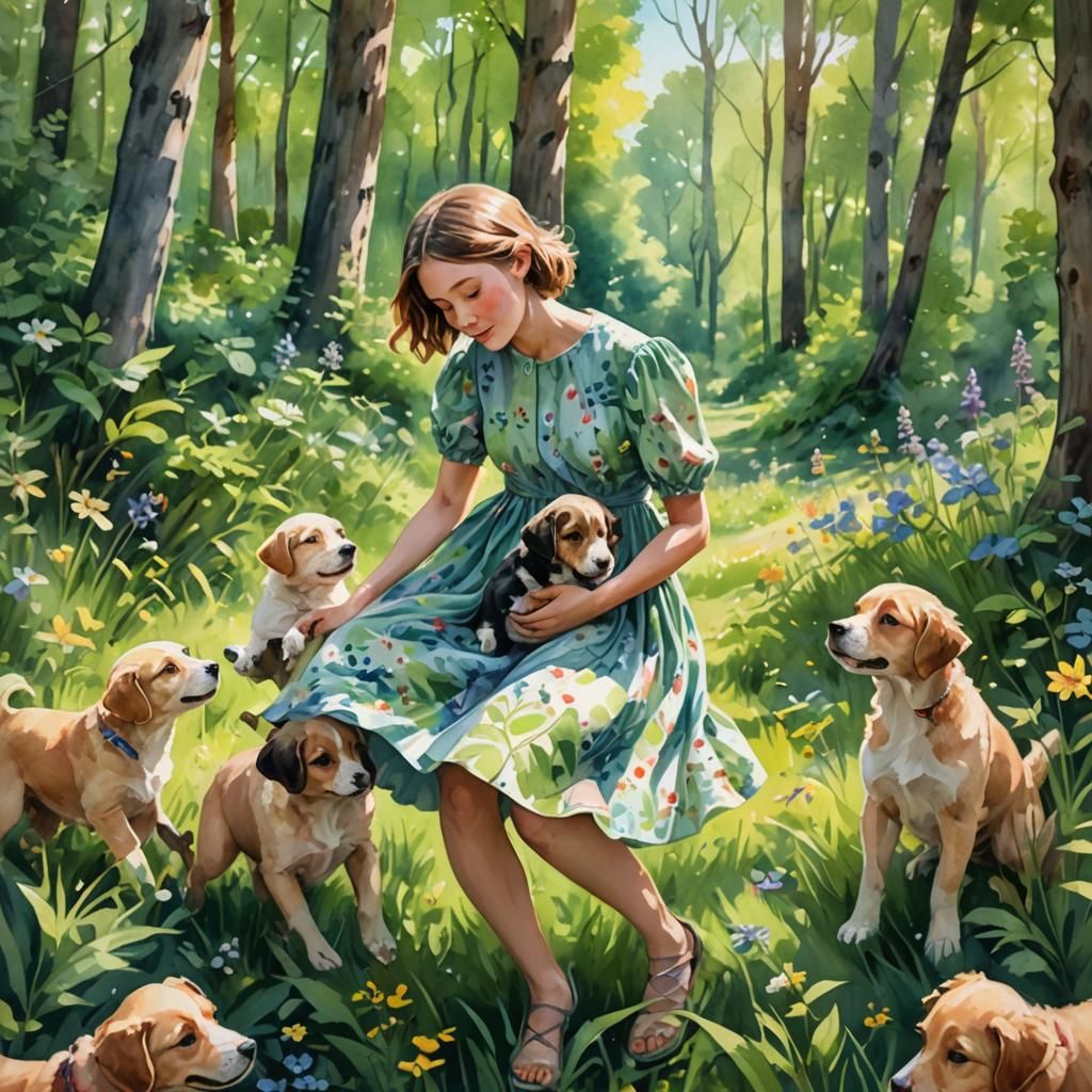 Best support system for the mental unwell, puppies and out doors  by @undefined