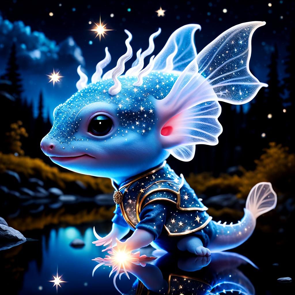 Igor, the Axolotl Wizard - AI Generated Artwork - NightCafe Creator