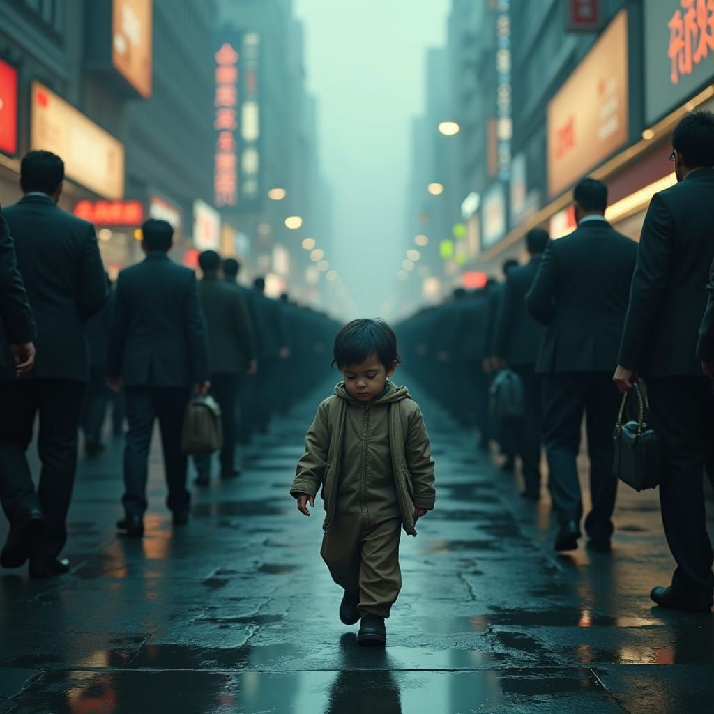 A Lonely Child Lost in a Sea of Distraction