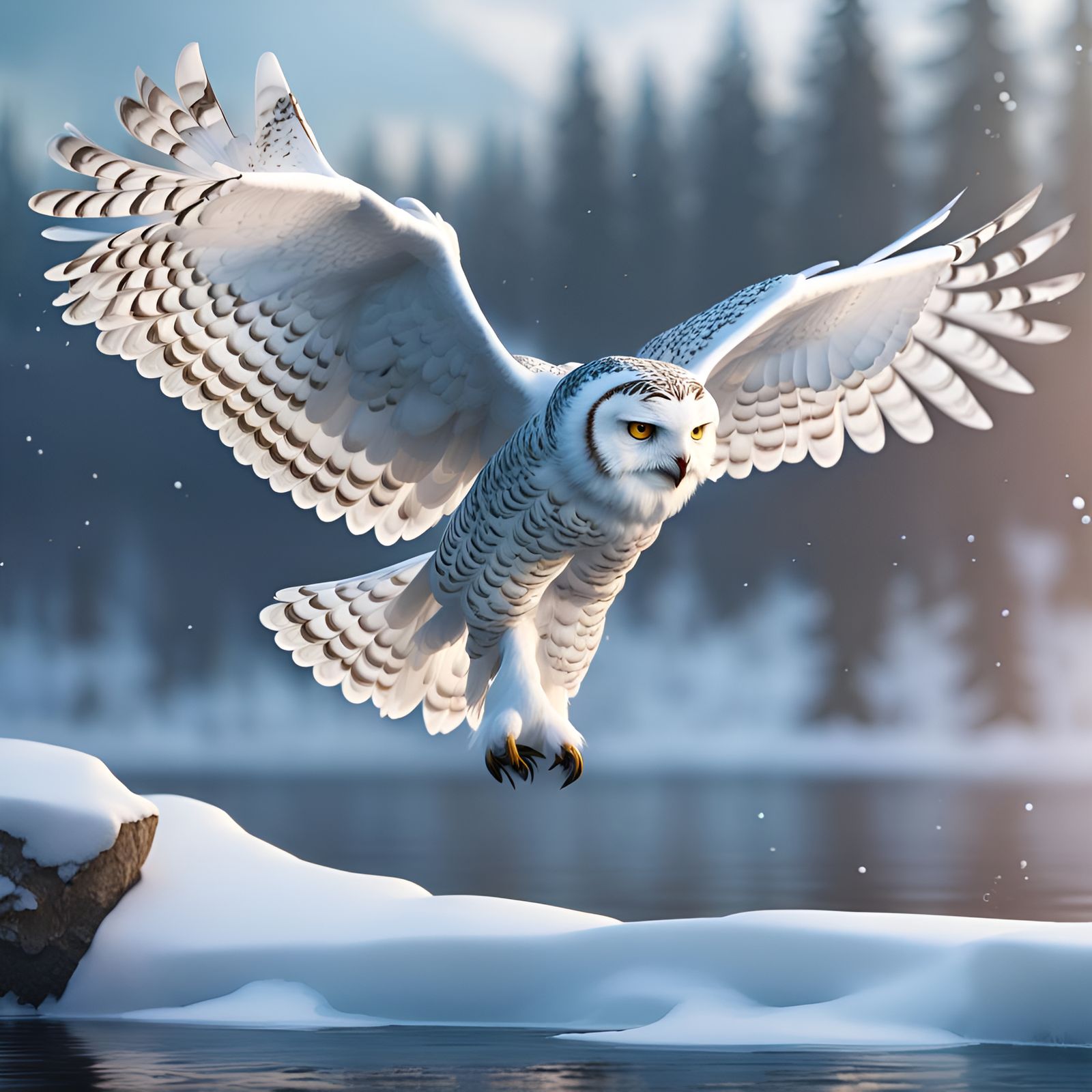 a snowy owl 