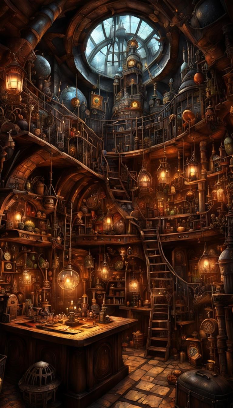 Wizard lair  by @Pinguino