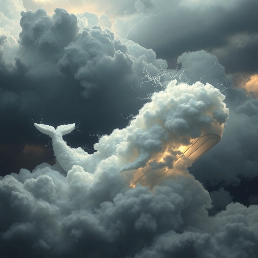 Swimming through the clouds...  by @Da-Li-Nay