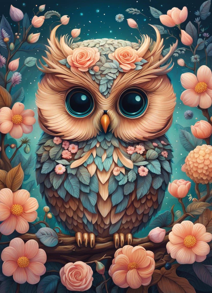 Chibi Fantasy Owl