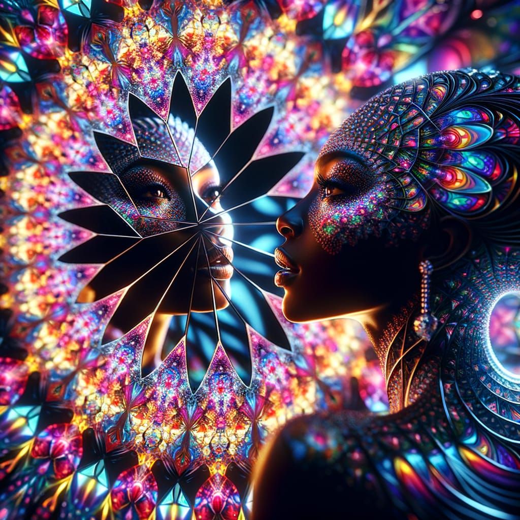  Kaleidoscope portrait  by @Kaydenpat