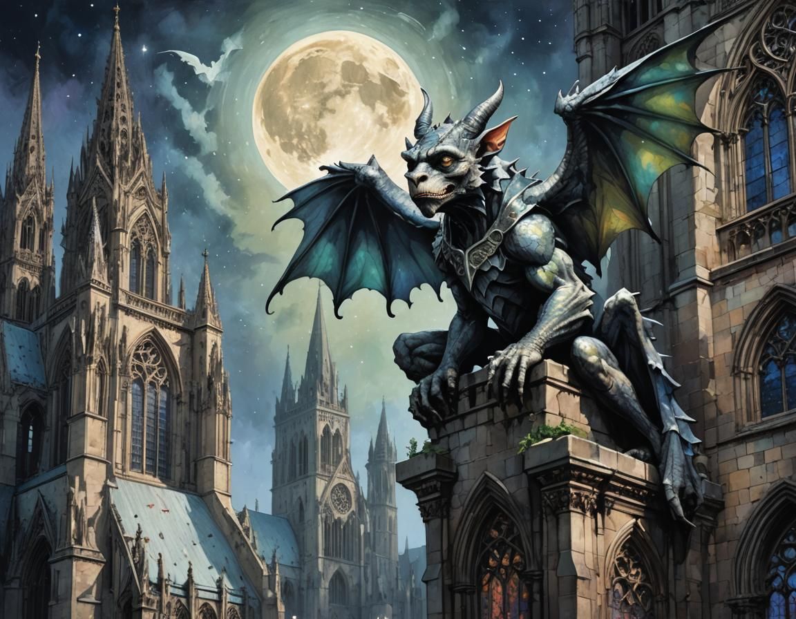 A Mischievous Gargoyle