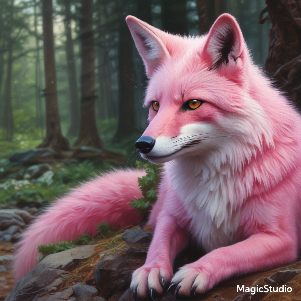 Pink fox