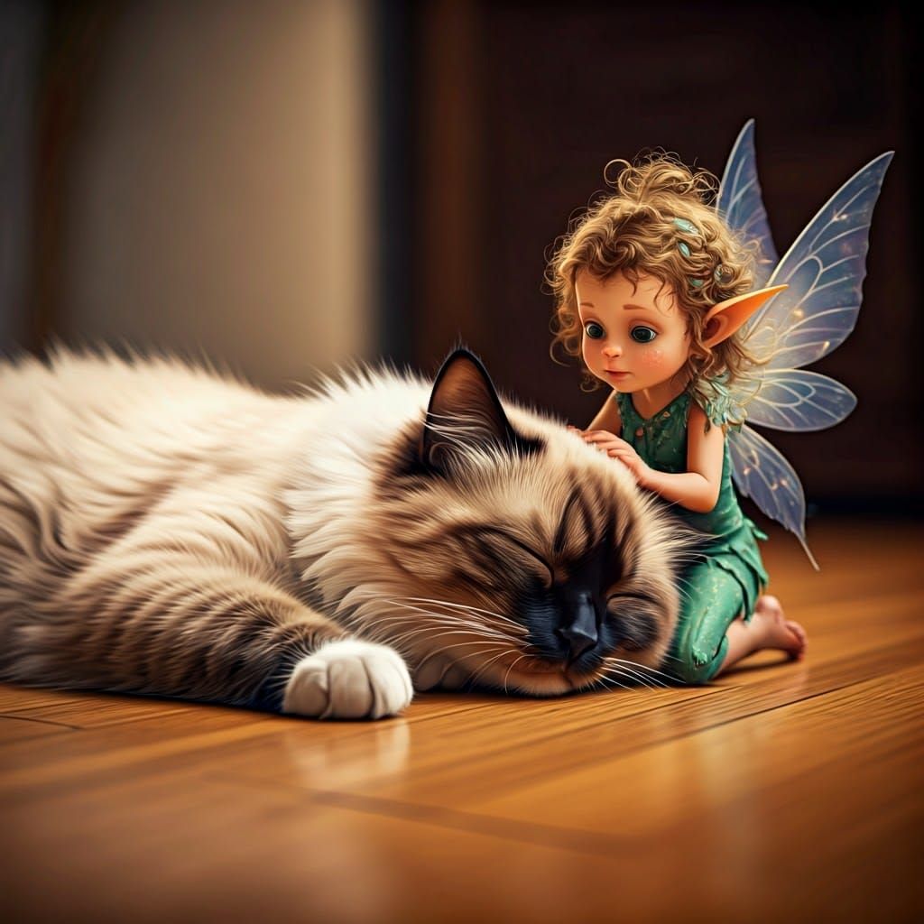 The fairy cat sitter  by @forge4ward