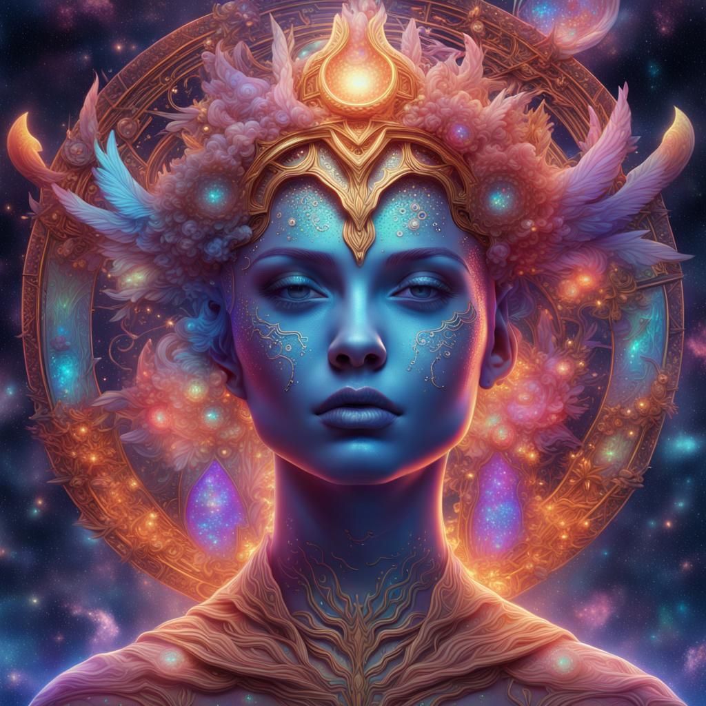 Cosmic Goddess - AI Generated Artwork - NightCafe Creator