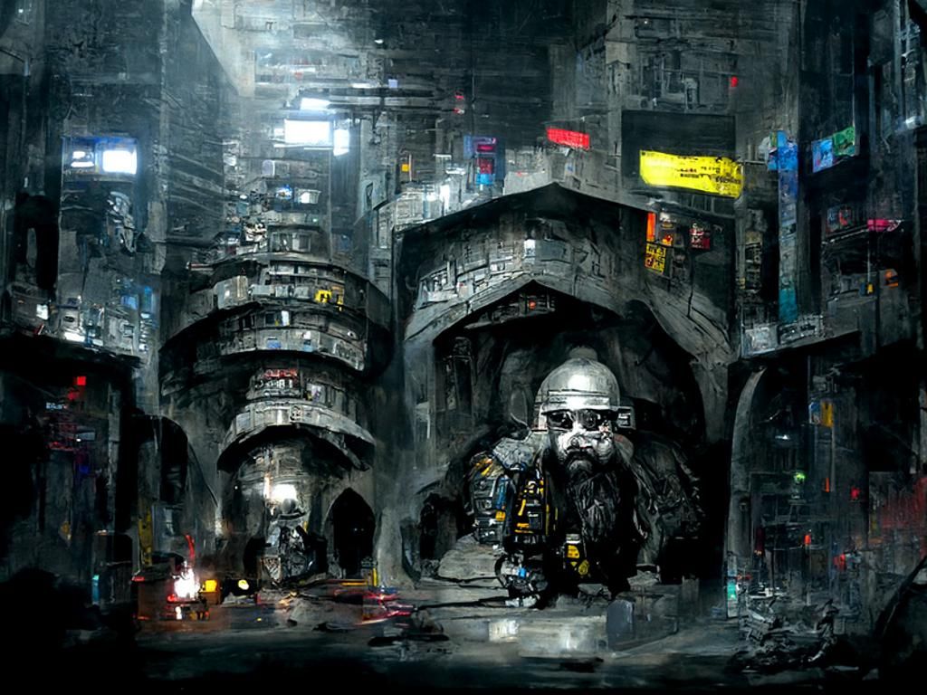 Underground Cyberpunk City