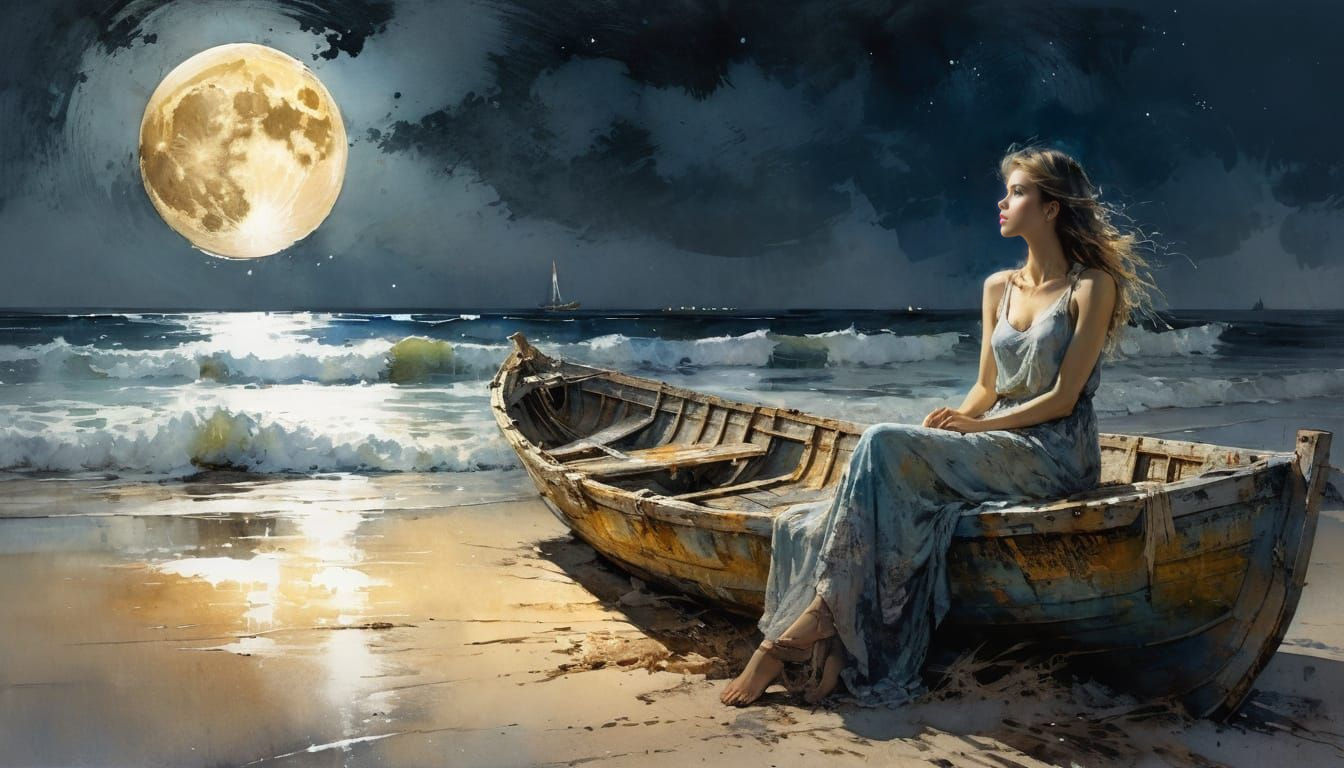 By the light of the Moon  by @Superbear