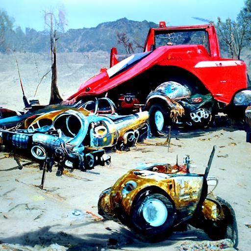 cool car graveyard