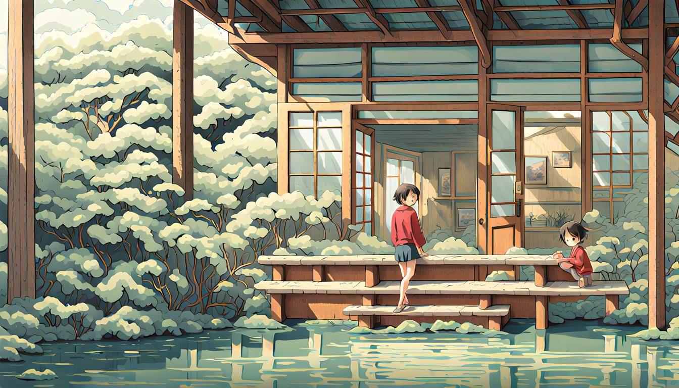 Gashadokuro in Sumi-e Ink Wash Style