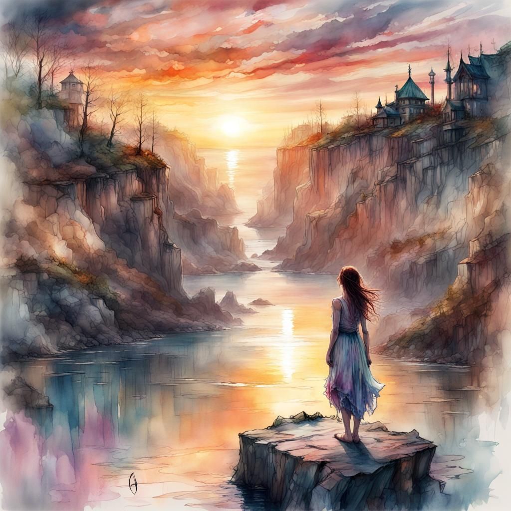 When I am silent I fall into that place where everything is music   by @PJs AiArt