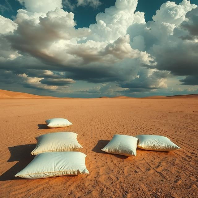 Pillows in the desert