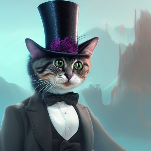 Cat in a Top-Hat