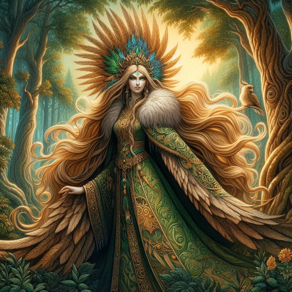 Slavic mythological Alkonost