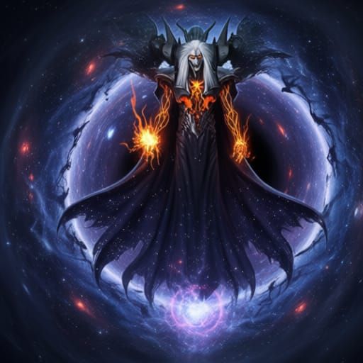 A 8k HDR very scary grimdark extremely realistic fantasy portrait of a terrifyingly real levitating pure evil ancient wizard sorcerer skelet... - Start Image 1