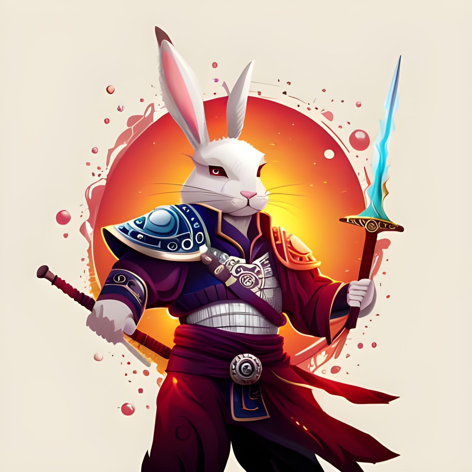 Samurai Bunny - AI Generated Artwork - NightCafe Creator