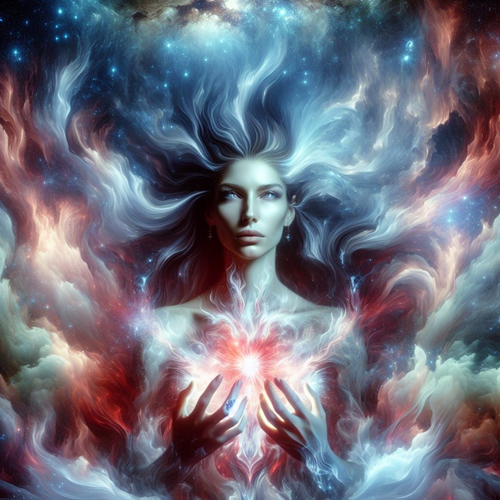 Space women. Animated