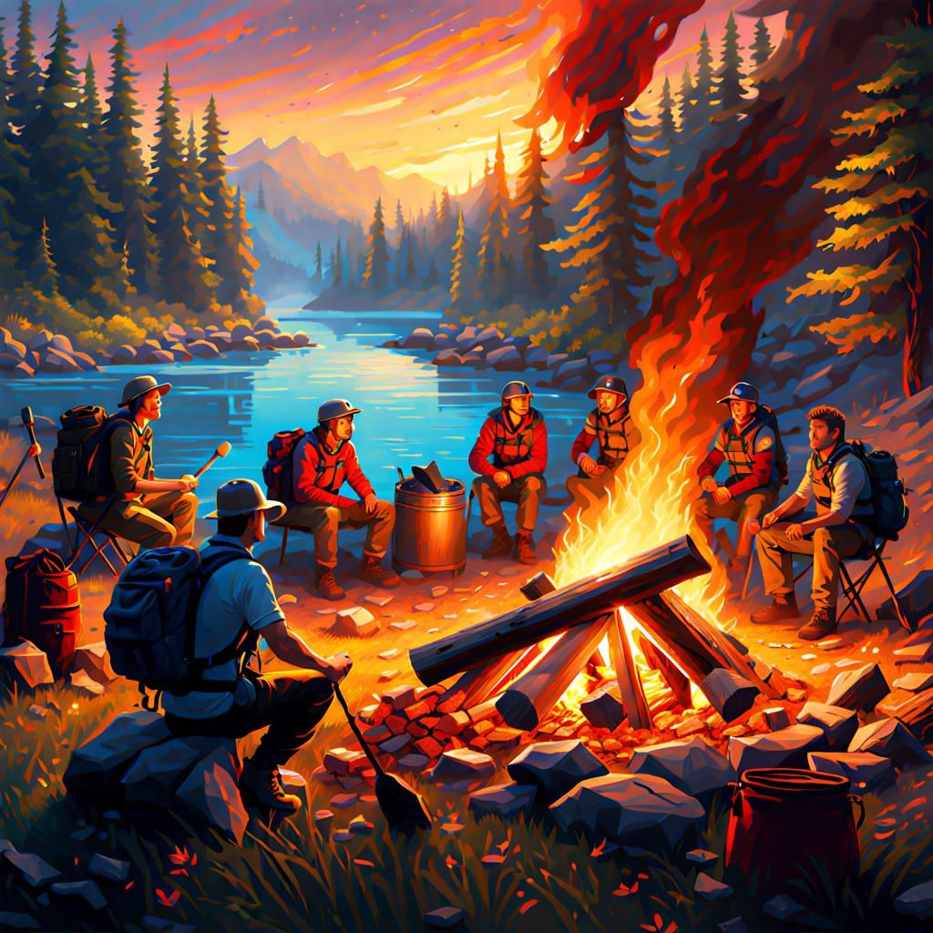 Campfire - AI Generated Artwork - NightCafe Creator