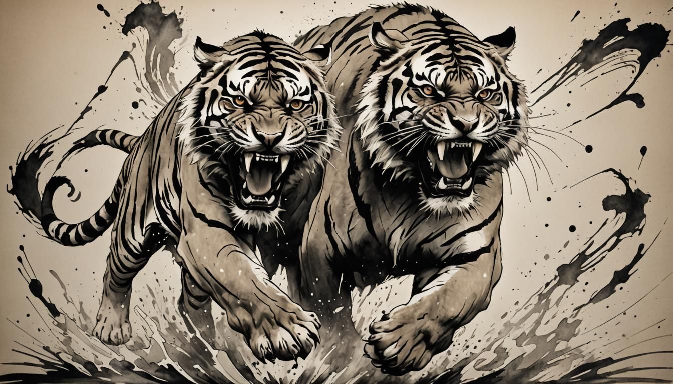 Tigers - AI Generated Artwork - NightCafe Creator