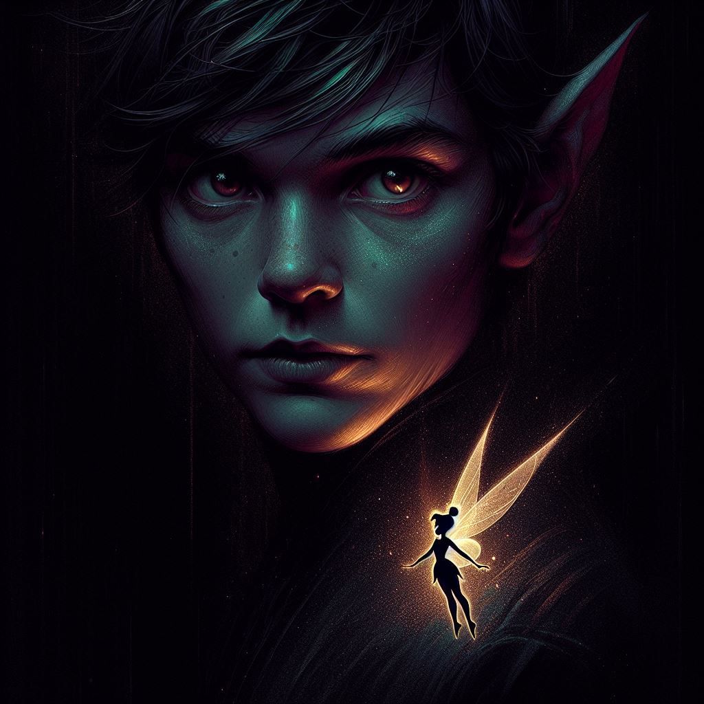 Peter Pan and Tinkerbell portrait series