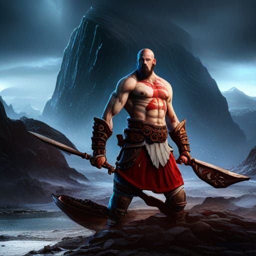 Cyborg God Of War - Ai Generated Artwork - Nightcafe Creator