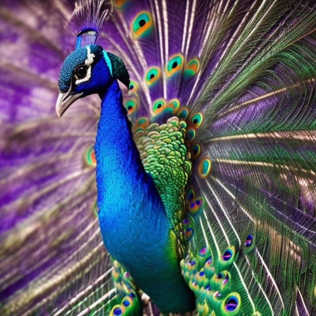 Peafowl - AI Generated Artwork - NightCafe Creator