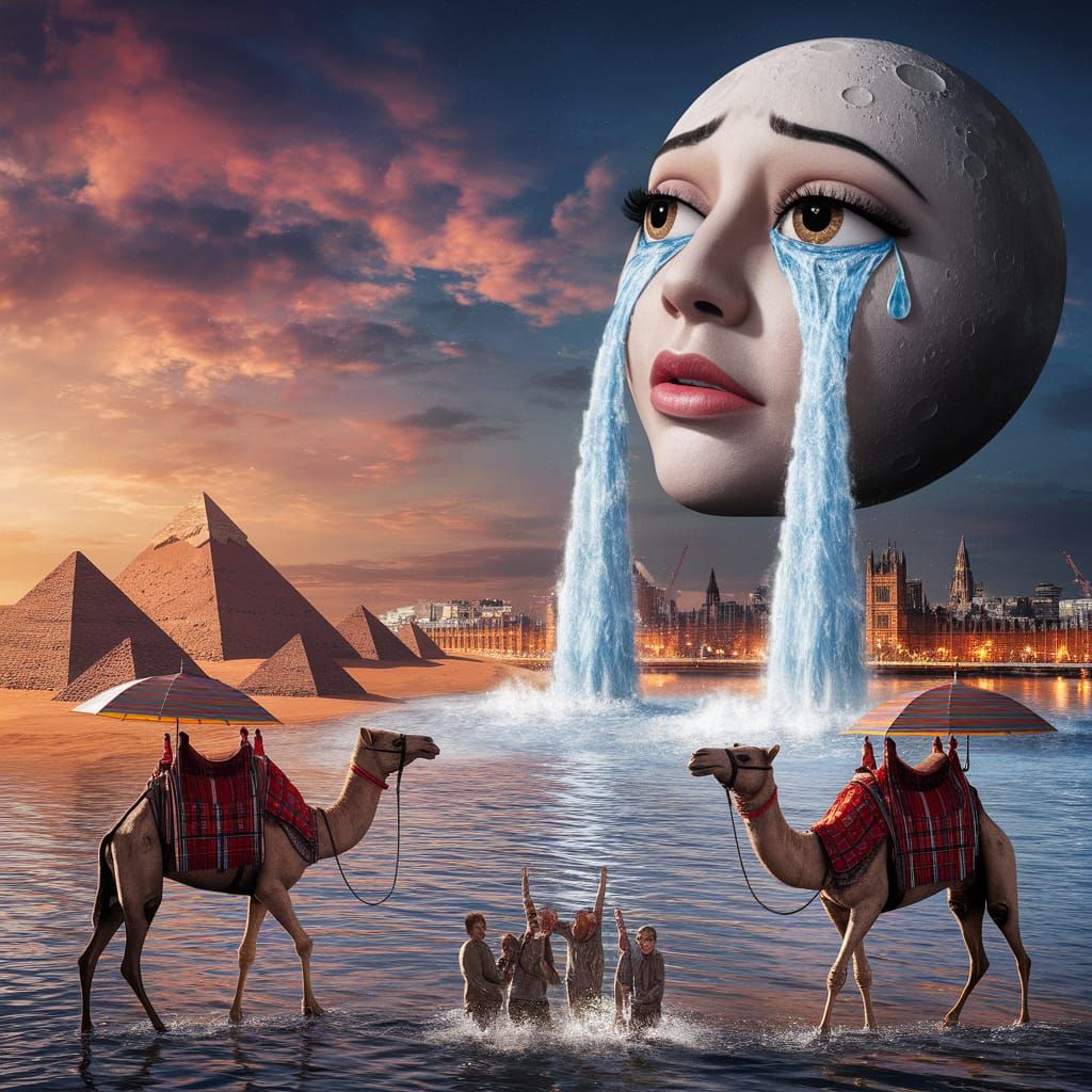 The moon is asking for help.