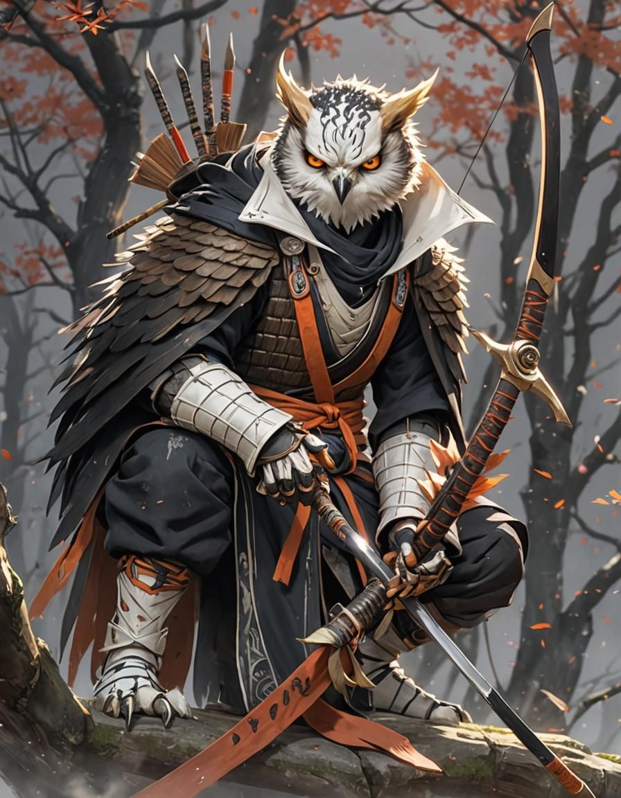Detailed portrait, anthropomorphic, anti-hero, stylish, ninj...