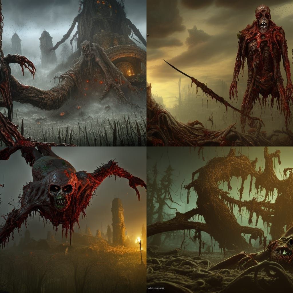 rotting zombie body in spawn