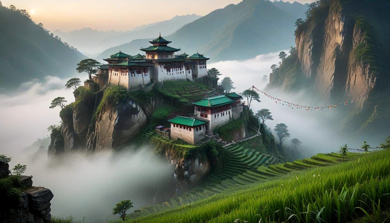 Whispers from the Cloud Monastery  by @matthieu