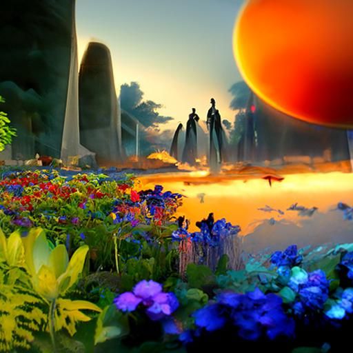 angels sunrise garden