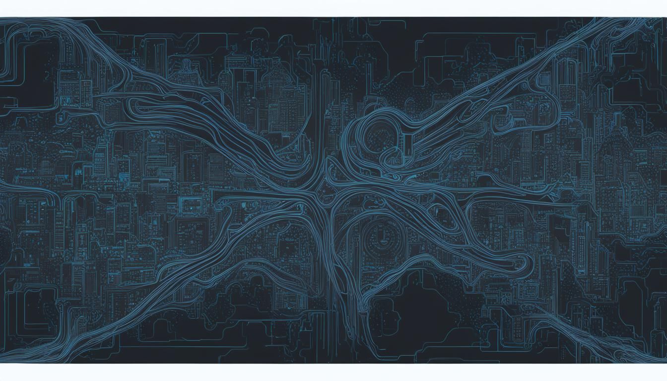 glasgow city centre line drawing in the style of an electric...