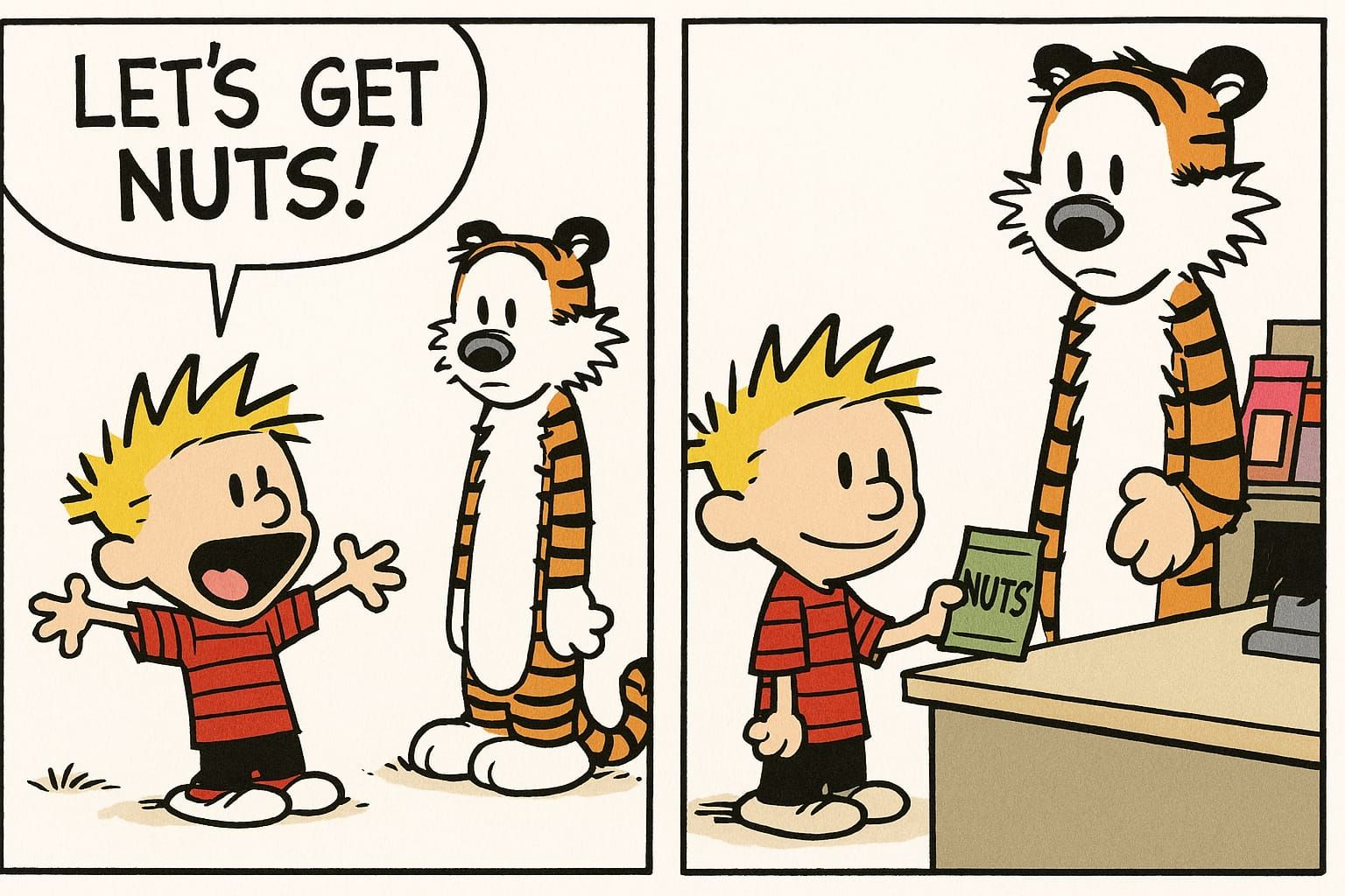Calvin's nutty adventure