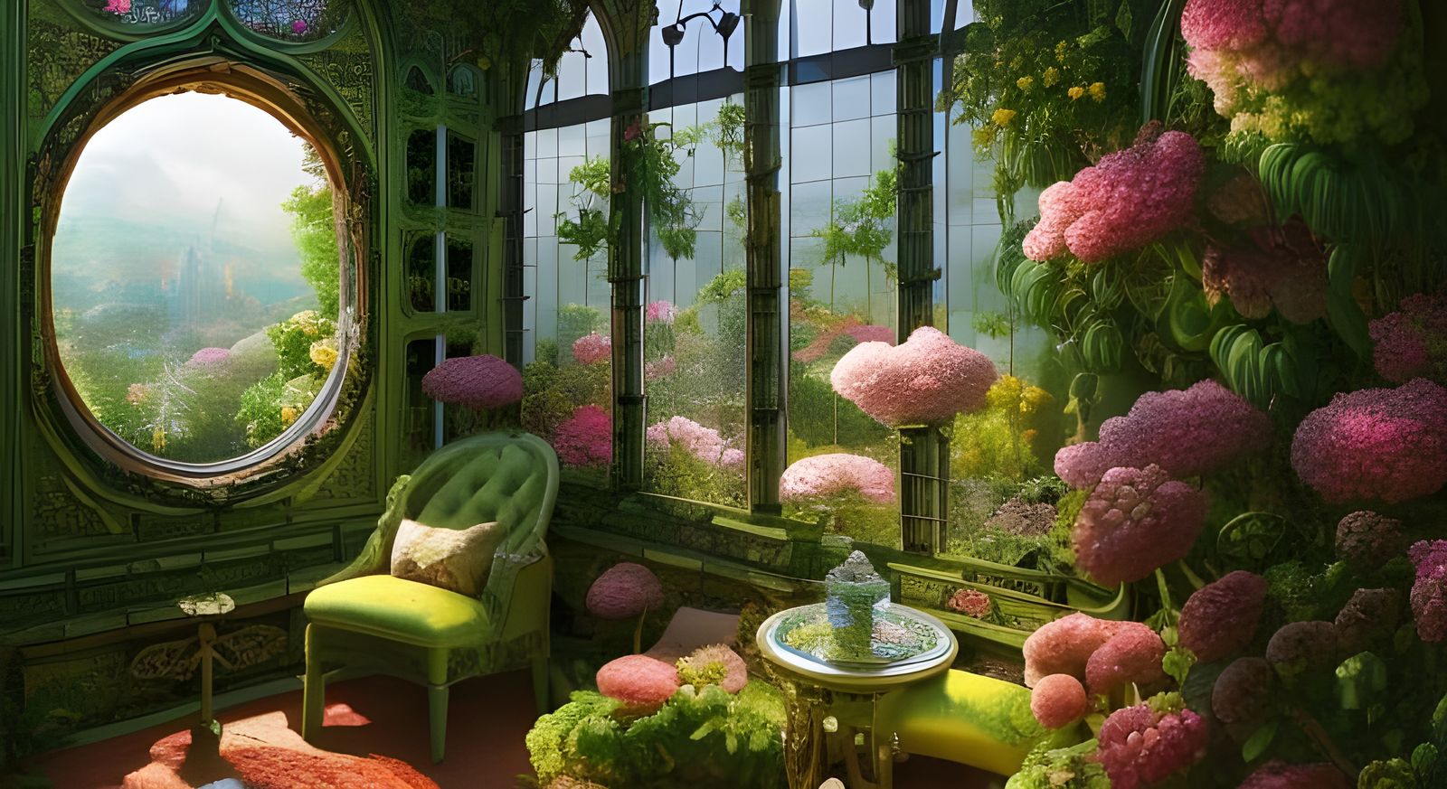 Sit a while & enjoy the view.  by @SmartArtz