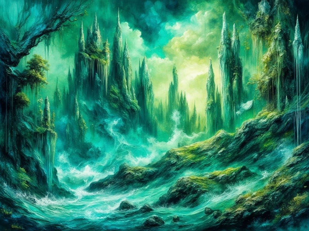 Susurros de Esmeralda y Zafiro  by @cespra