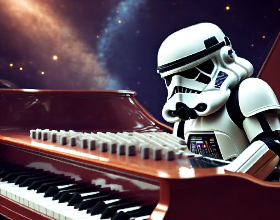 StormTrooper playing Piano